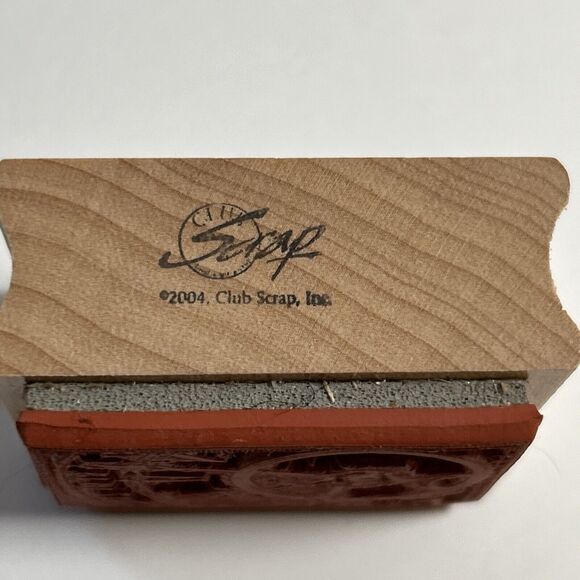 Club Scrap 2004 Vintage Rubber Stamp-Clock Steampunk Roman Numeral Sundial-Unuse - Picture 3 of 7